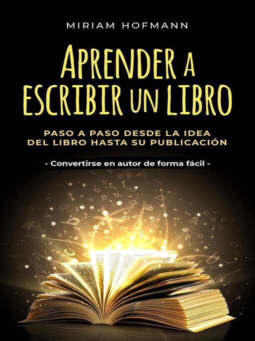 Title details for Aprender a escribir un libro by Miriam Hofmann - Wait list